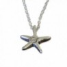 Silver Starfish Secret Cremation Necklace in Women's Lockets