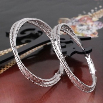 GULICX Charming Textured Awesome Earring in Women's Hoop Earrings