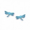 Dragonfly Blue with Jewel Post Earrings Made in USA by Sienna Sky si1752 - CP11CUSQYST