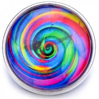 Rainbow Pinwheel Ginger Snap - Snap Button - CT17WWHSZXM