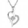 Sterling Silver Heart "I Love My Aunt Forever" Necklace Cubic Zirconia Engraved Pendant with Chain - CH17YDYC84N