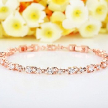 Bamoer Bracelets Sparkling Zirconia Crystal