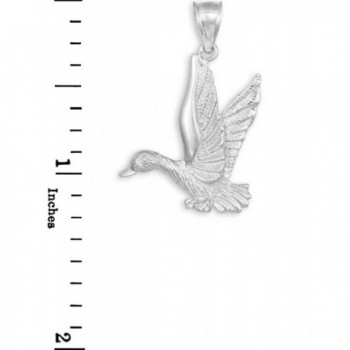 Sterling Silver Flying Duck Pendant