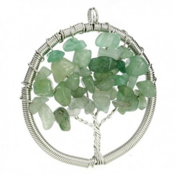 BEADNOVA Tumbled Aventurine Gemstone Necklace