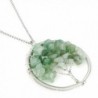 BEADNOVA Tumbled Aventurine Gemstone Necklace in Women's Pendants