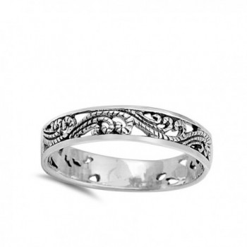 Filigree Fashion Stackable Sterling Silver