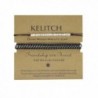 KELITCH Leather Bracelets Handmade Fashion - Black - CP128L00HYV