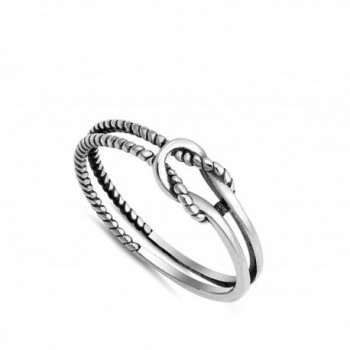 Oxidized Infinity Love Sterling Silver