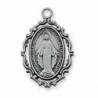 Adult Pewter St. Mary Necklace- 18". - CH116SGQVXH