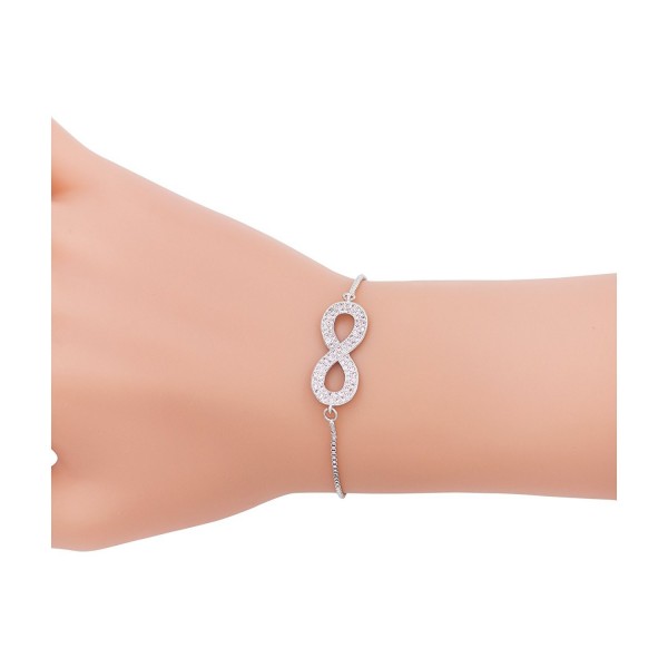 Zealmer Infinity Bracelet Crystal Necklace - Infinite - CC182Y7EAT4