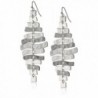 Robert Lee Morris Soho Sculptural Rectangle Linear Drop Earrings - Silver - CU11IT6779B