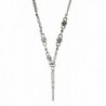 Antiqued Gold or Silver Long Spike Necklace for Women | SPUNKYsoul Collection - CP185LAKHAL