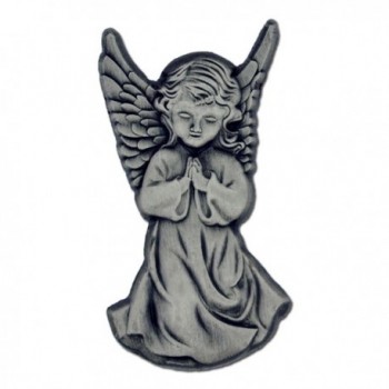 PinMart's Antique Silver Praying Angel Spiritual Lapel Pin - CB12N1KF3FP
