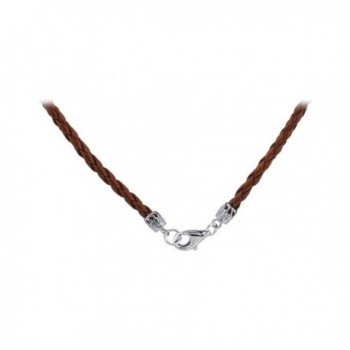 Gem Avenue Sterling Braided Necklace in Women's Chain Necklaces