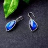 Gemstone Sapphire Bridesmaid Earrings Dangling in Women's Drop & Dangle Earrings