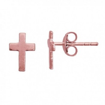 Sterling Silver Polished Cross Stud - CB12LPGNAOB