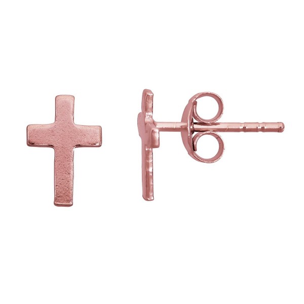 Sterling Silver Polished Cross Stud - CB12LPGNAOB