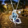 SIVERY Mothers Butterfly Necklace Swarovski in Women's Pendants