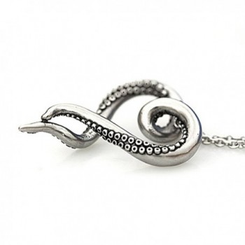 Controse Silver Toned Stainless Octopus Necklace