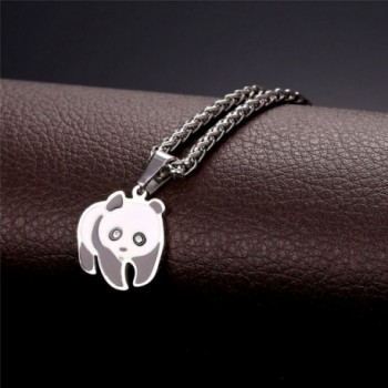 Women Girls Panda Pendant Necklace in Women's Pendants