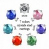 R timer Swarovski Elements Crystal Earrings in Women's Stud Earrings