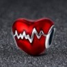 Sterling Silver Heartbeat Enamel enamel in Women's Charms & Charm Bracelets