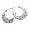 Oxidized Sterling Silver Celtic Earrings