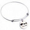 Ensianth Adjustable Bracelet Stainless Jewelry - 2 Cubs Bear - C4183K3NOEC