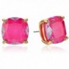 kate spade new york Enamel Small Square Stud Earrings - Pink - C212H7FY8LJ