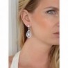Mariell Zirconia Teardrop Wedding Earrings in Women's Drop & Dangle Earrings