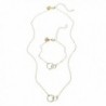 Fettero Hammered Layering Necklace Infinity