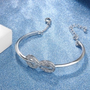 Angelady Infinity Bracelet Zirconia Jewelry in Women's Bangle Bracelets