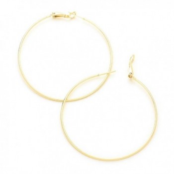 14k Gold Filled Thin Hoop Earrings - CU17Y27LTM9