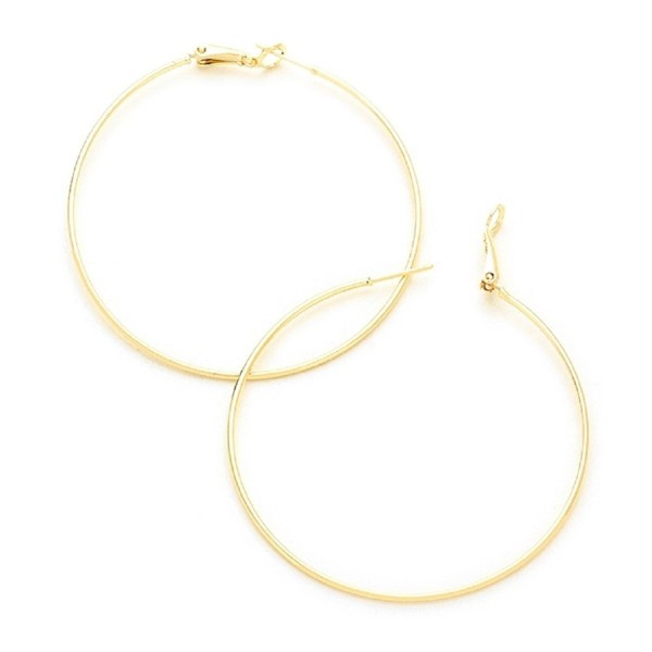 14k Gold Filled Thin Hoop Earrings - CU17Y27LTM9