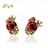 Onairmall Diamond Skeleton Earrings Fashion - Red - CC12I4YMCNX