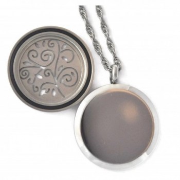 Stainless Steel Aromatherapy Locket Tree Twist in Women's Lockets