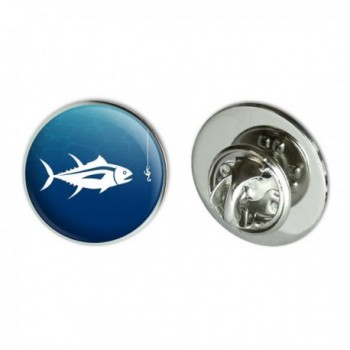 Tuna Fish Fishing Fisherman Metal 0.75" Lapel Hat Pin Tie Tack Pinback - CT184YGSMK2