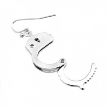 Spinningdaisy Silver Functional Handcuff Earrings in Women's Drop & Dangle Earrings
