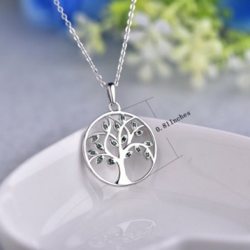 Necklace YL Sterling Birthstone Gemstone Necklace in Women's Pendants