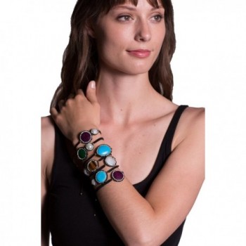 Kevia Stone Adjustable Bracelet tigers eye in Women's Strand Bracelets