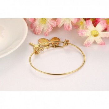 Stainless Virgin Bangle Bracelet Plated in Women's Bangle Bracelets