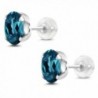 Shape London Topaz White Earrings in Women's Stud Earrings