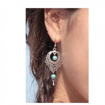 Vintage Bohemian Dangling Earrings Silver