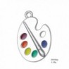 Trendy Palette Pendant Necklace Jewelry