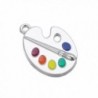 Trendy Palette Pendant Necklace Jewelry in Women's Pendants