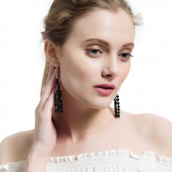 Collection Vintage Charcoal Multitier Earrings