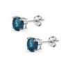 Sterling Silver London Prong set Earrings