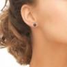 Sterling Silver London Prong set Earrings in Women's Stud Earrings