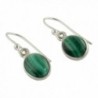 NOVICA Malachite Sterling Earrings Verdant