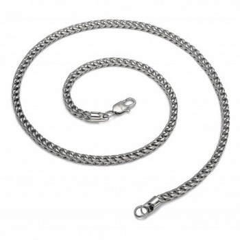 Xusamss Fashion White Titanium Steel Chain Necklace - CV1824QTANQ